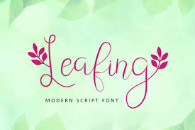 Very elegant, but not too soft. Leafing Modern Script Font Befonts Com
