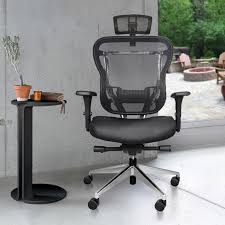 There's lumbar support for your lower back, and height. Rika Mesh Back Chair With Leather Seat Buzz Seating Home Office