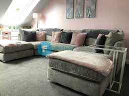bi u shape corner sofa grey luxury