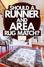 should a runner and area rug match