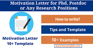 motivation letter for phd