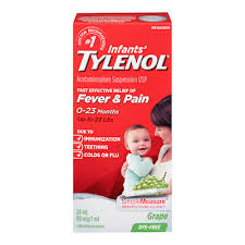 Infants Tylenol Acetaminophen Suspension Usp White Grape
