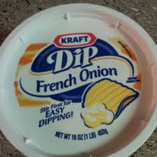 kraft french onion dip and nutrition facts