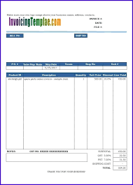 Electrical Contractor Invoice Template Free Forms