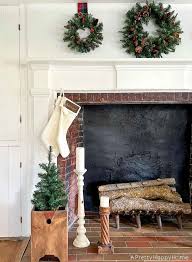 Mantel With Three Wreaths A