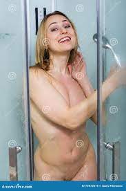 Woman shower naked stock image. Image of bathroom, morning - 73972675