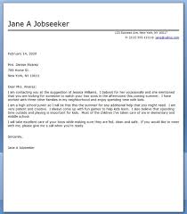 Librarian Cover Letters   Resume Genius    babysitter cover letter job and resume template in babysitter cover  letter