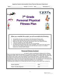 personal fitness plan activity log