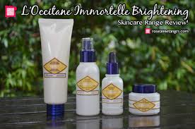l occitane immortelle brightening range