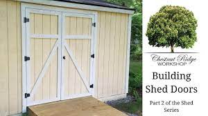 how to build shed doors you