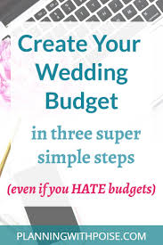 How To Create A Wedding Budget An Easy Step By Step Guide