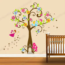 Huge Fairy Tree Angles Wall Stickers