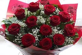 red roses hand tied florists delivery