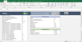 European Countries Info List In Excel Free Download