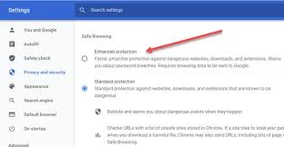 enhanced safe browsing in google chrome