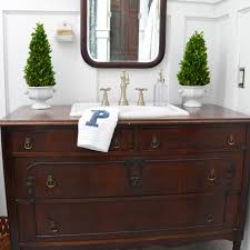 vine dresser into a bathroom vanity