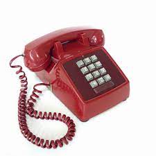 Vintage Red Western Electric Touch Tone Desk Phone Retro Push - Etsy Israel