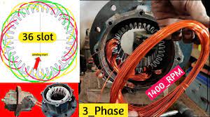 three phase induction motor rewinding