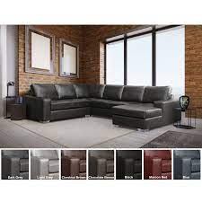 The a761 sectional also features 6 adjustable head cushions, and boxed back, seat cushions. Mitchell Modern Premium Top Grain Italian Leather Sectional Sofa Overstock 27617560
