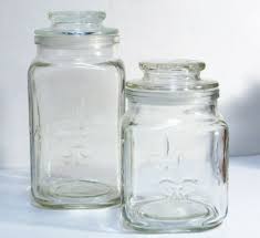 apothecary jars clear glass canisters