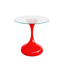 · clear tempered glass · heavy item. Round Glass Coffee Table Red Bulb Base Round Glass Table Hire