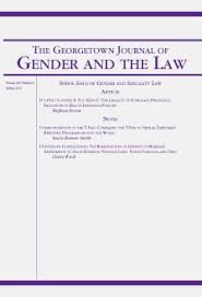 The Georgetown journal of gender and the law