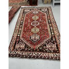 modern weave iranian shiraz rug red