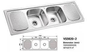 double bowl kitchen sink double tray