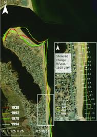 Shoreline Position On Plum Island Inset Shows Shoreline
