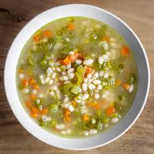 easy vegan white bean soup with celery