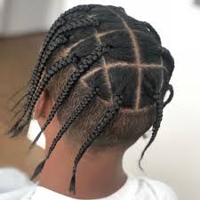 Dense box braids for men with blue insertions. 27 Cool Box Braids Hairstyles For Men 2021 Styles