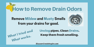 how to remove drain odors from the