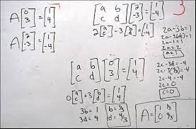 Students Set Up Matrix Equations To
