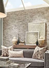 brick wall living room
