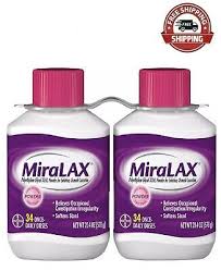miralax twin pack 2 bottles x 34 doses