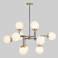 Large Modern Bistro Globe Chandelier