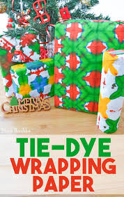 tie dye wrapping paper easy tutorial