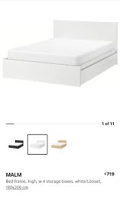 Ikea Malm Queens Size Bed Frame