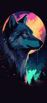 wolf moon art wallpapers cool wolf