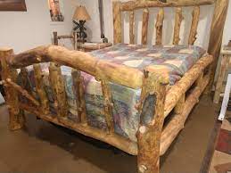 Queen Size Log Cabin Bed Frame