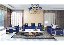 lawrence navy blue 2 piece living room