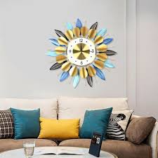 Modern Luxury Wall Clock Large 3d Sun
