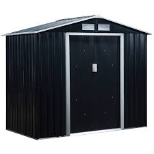 Outsunny Lockable Garden Shed Large