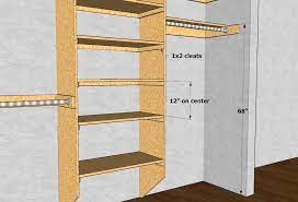 Closet Shelving Layout Design