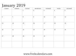 January 2019 Printable Calendars Fresh Calendars 11x17