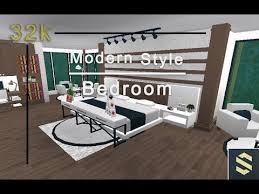 Aesthetic bedroom bathroom 22k bloxburg build alixia youtube. Welcome To Bloxburg Modern Style Bedroom Speed Build Youtube