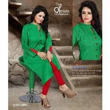 red and green party wear leggings suit