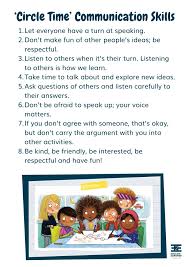 how to conduct circle time in the