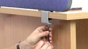 Here are some great diy room divider ideas and designs to stea. How To Fit Desk Office Screens With Clamps Youtube