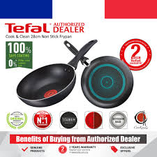 Cleaning by hand in soapy water is enough. Tefal Cook Clean 28cm Non Stick Deep Frypan B22506 B2250695 Fry Frying Nonstick Pan Pot Kuali Periuk Belanga Cookware Shopee Malaysia